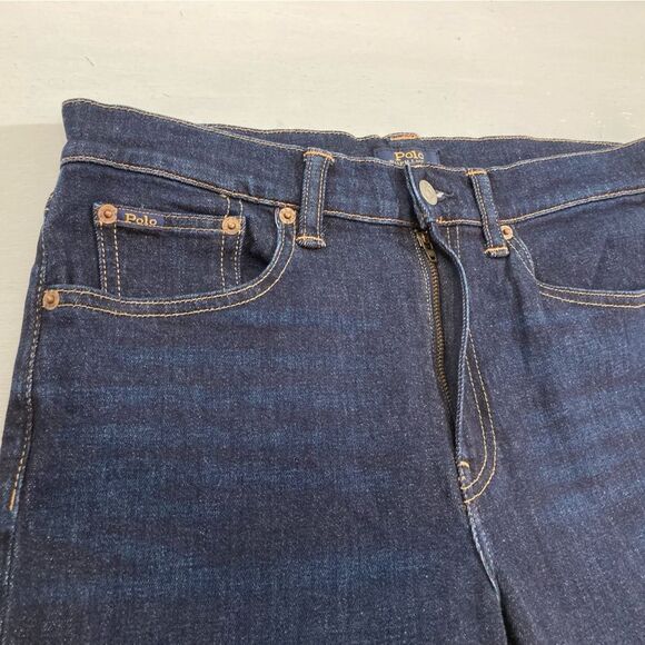 Polo Ralph Lauren Jeans Women’s 28 Blue Denim Chrystie Kick Flare Crop - Picture 4 of 13